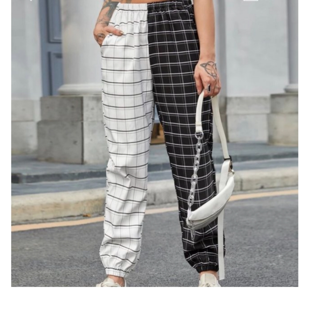 Shosho spliced  ladies 2 tone joggers
